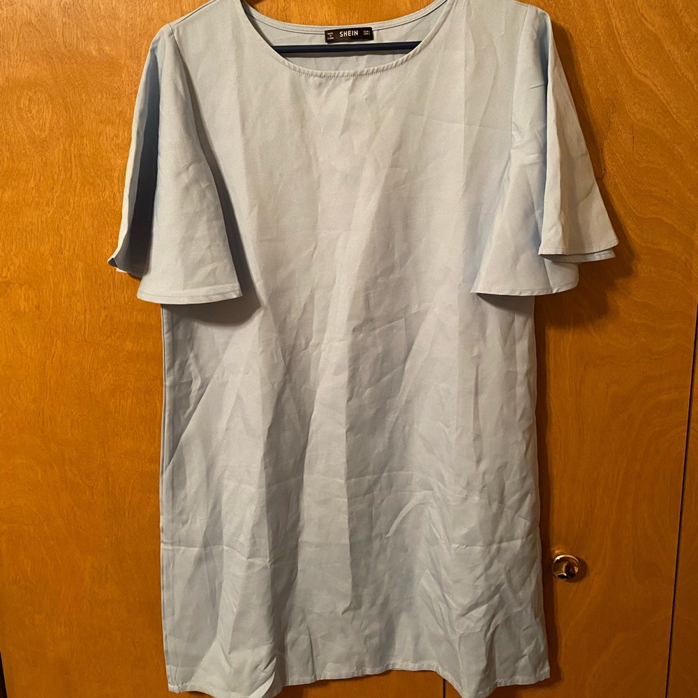 SHEIN mini dress light blue size medium
